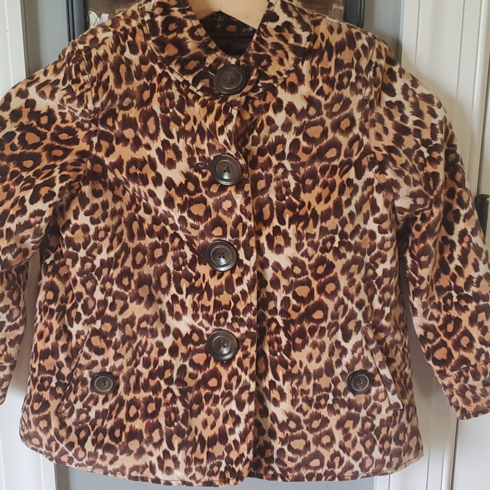 Gap Leopard print coat